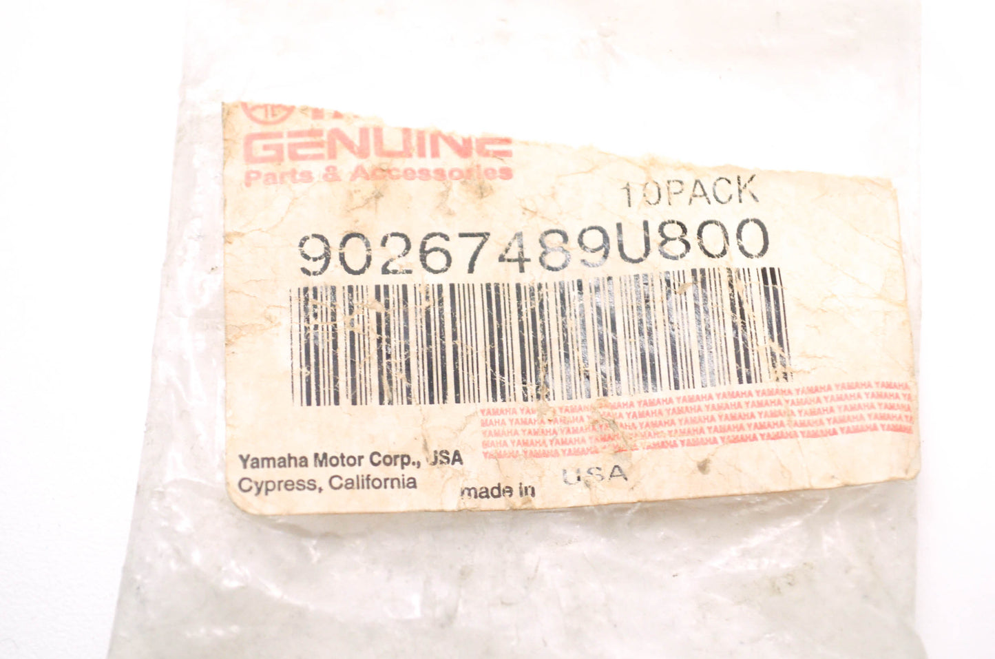 OEM Yamaha 90267489U800 Rivet Qty 10 NOS