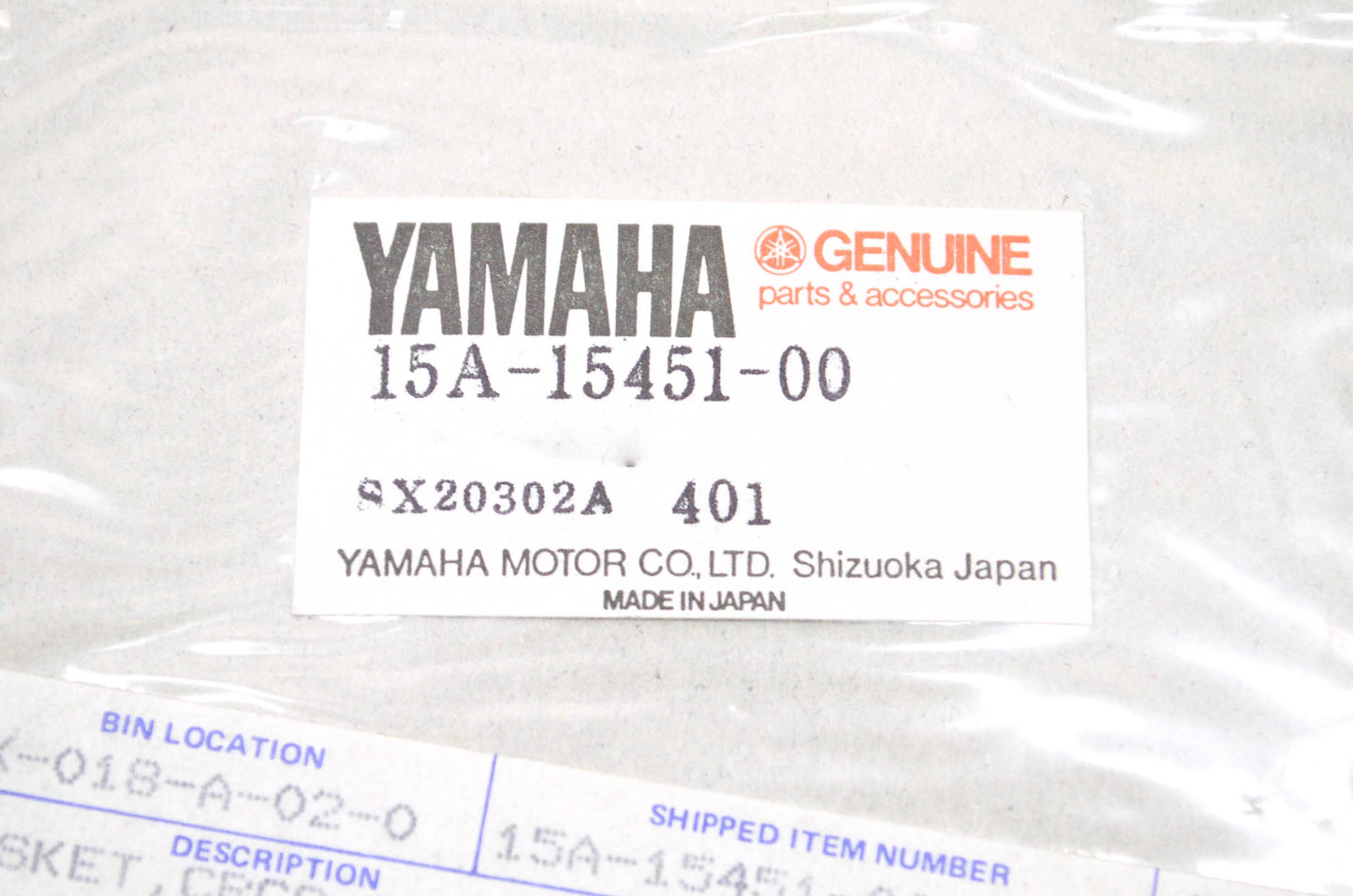 OEM Yamaha 15A-15451-00-00 Crankcase Gasket NOS