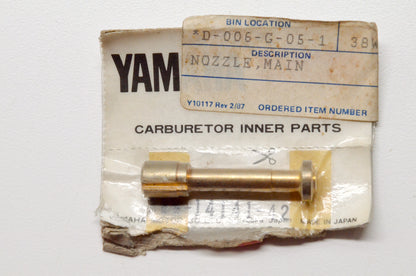 New OEM Yamaha 38W-14141-42-00 Main Nozzle NOS