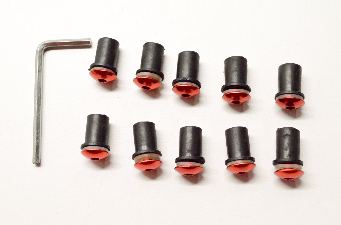 Lightning Performance LP-10RD Bolt & Well Nut Kit Red