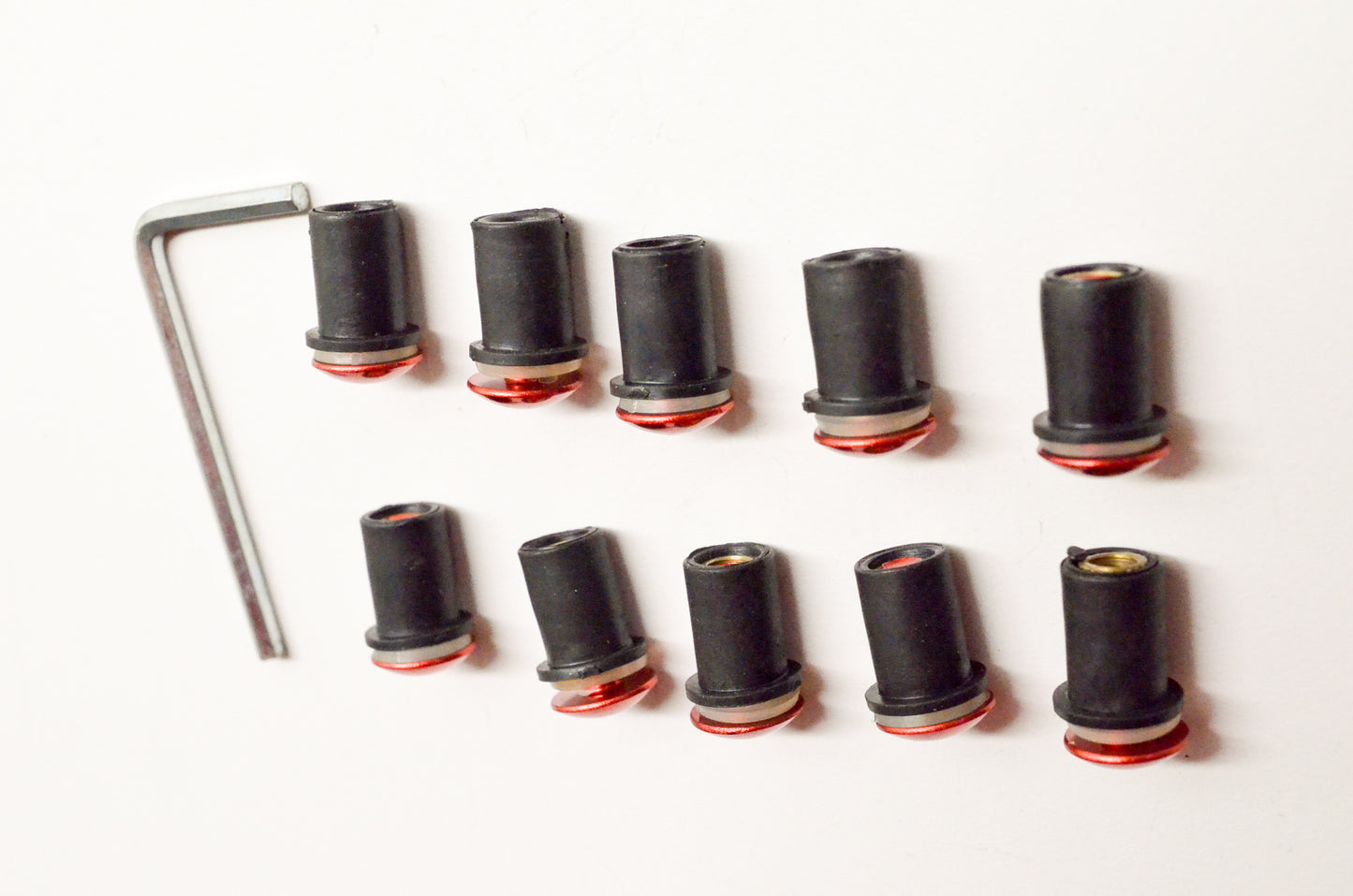 Lightning Performance LP-10RD Bolt & Well Nut Kit Red