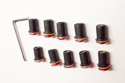Lightning Performance LP-10RD Bolt & Well Nut Kit Red