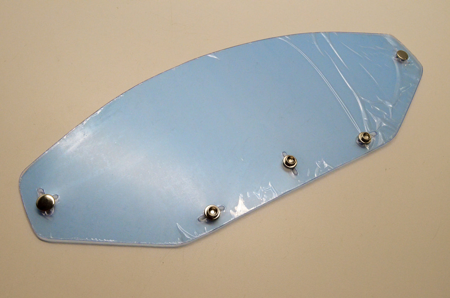 Parts Unlimited 0131-0044 Clear Five-Snap Flat Shield