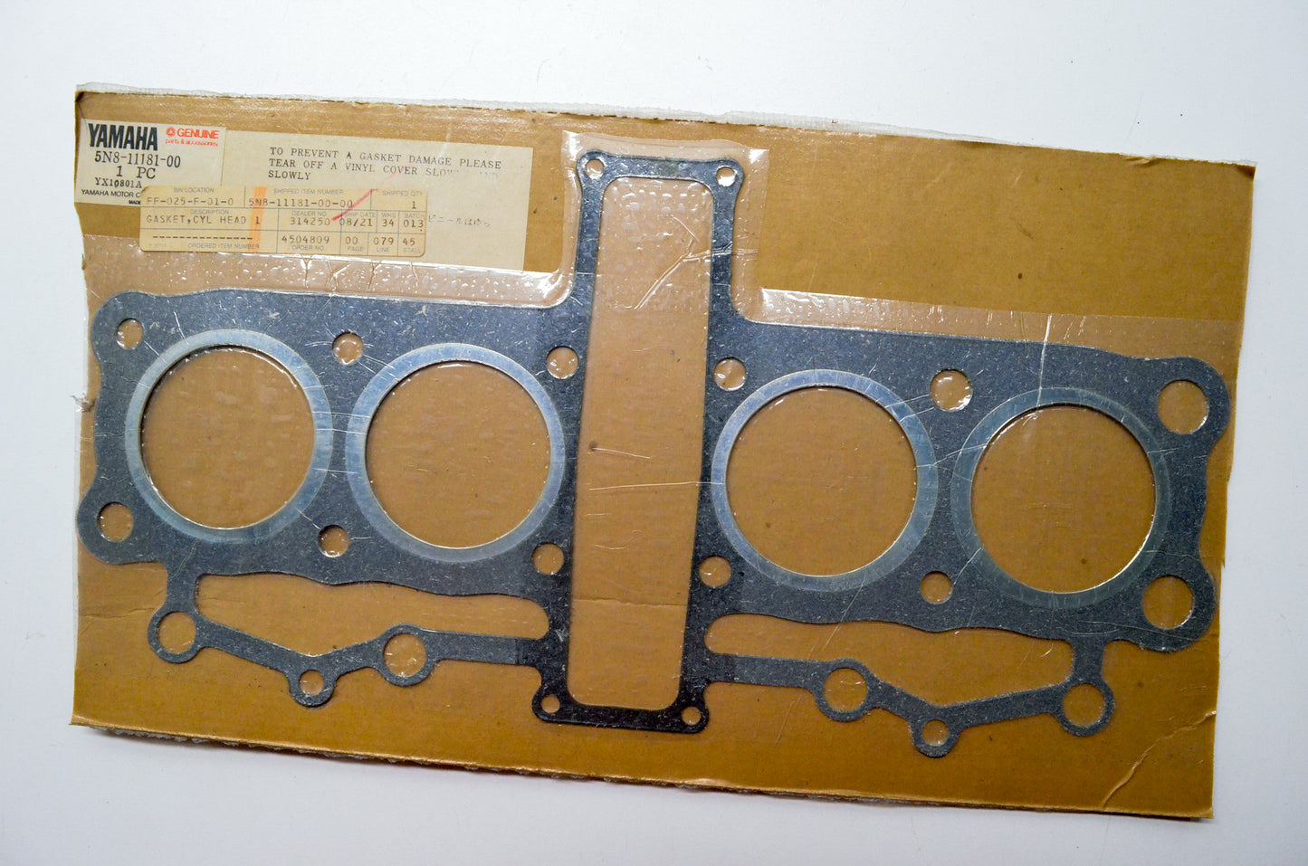 New OEM Yamaha 5N8-11181-00-00 Cylinder Head Gasket 1 NOS