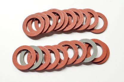 7/8 ID 1-5/16 OD 3/32 Thick Fiber Gasket Washer Qty 17 NOS