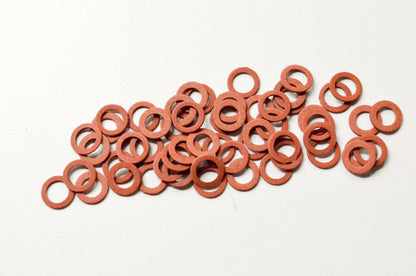 Curtis Noll 9310 1/4 ID 3/8 OD 1/32 Thick Fiber Gasket Washer Qty 58 NOS