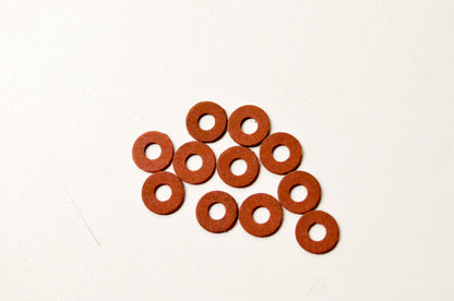 Curtis Noll 9306 3/16 ID 3/8 OD 1/32 Thick Fiber Gasket Washers Qty 11 NOS