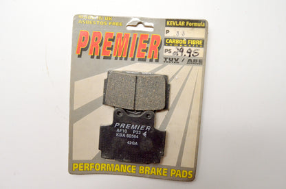 Premier P33, KBA 60564 Rear Brake Pad Kit NOS