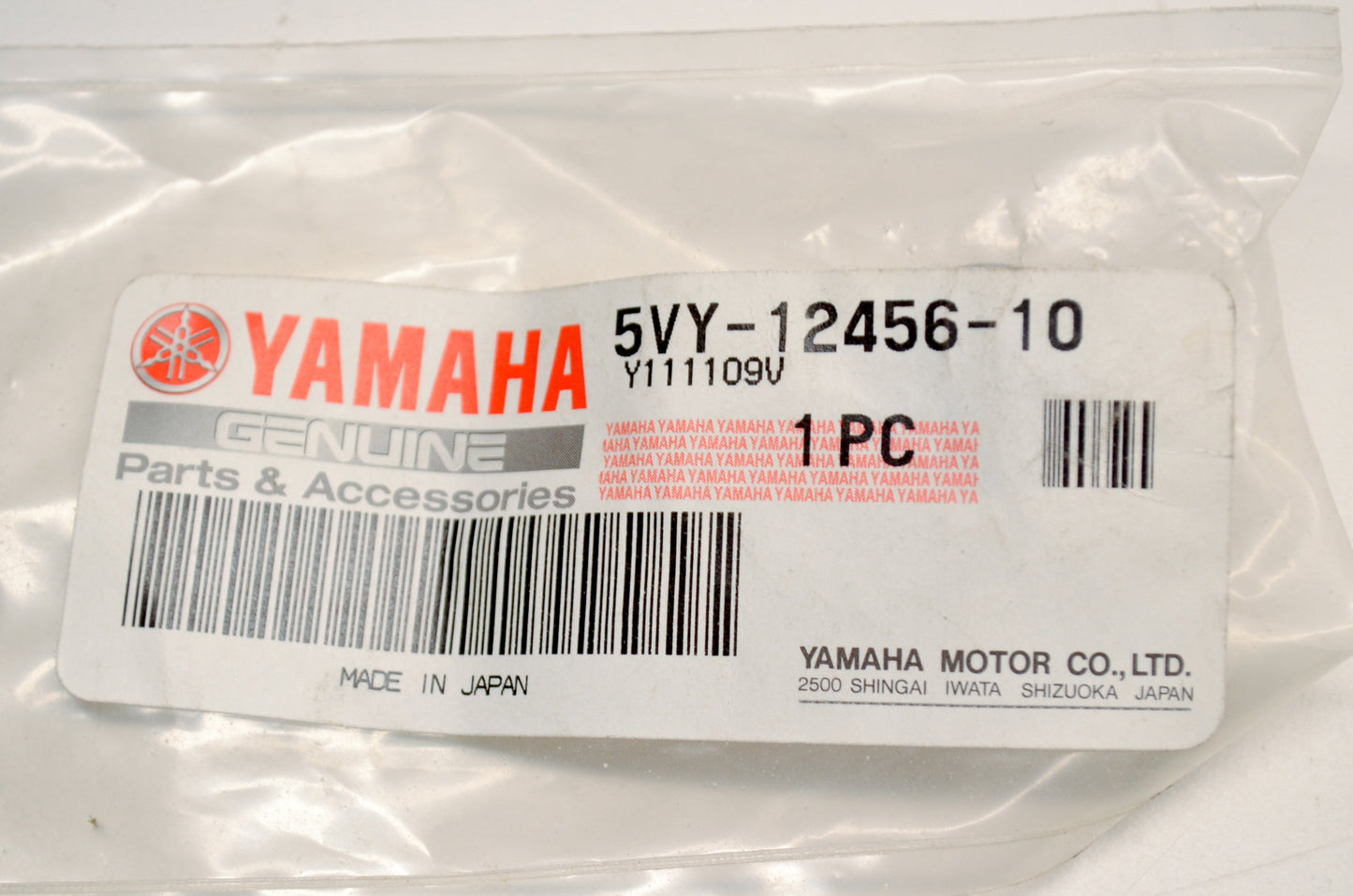 New OEM Yamaha 5VY-12456-10-00 Washer NOS