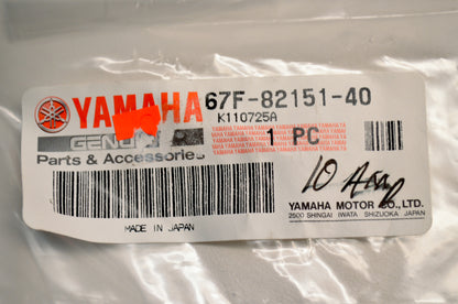 OEM Yamaha 67F-82151-40-00 Fuse (10A) NOS