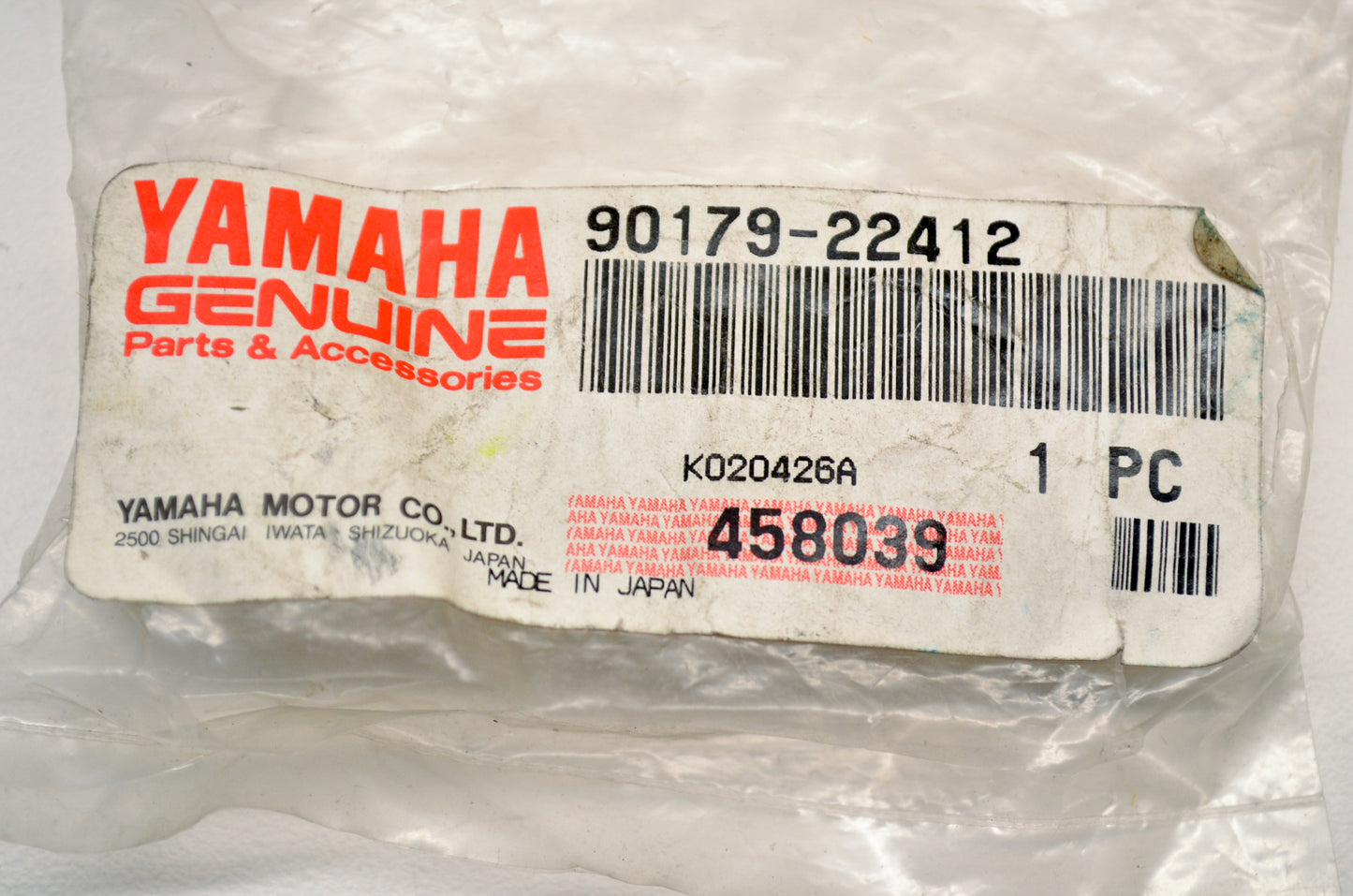 OEM Yamaha 90179-22412-00 Special Shape Nut NOS