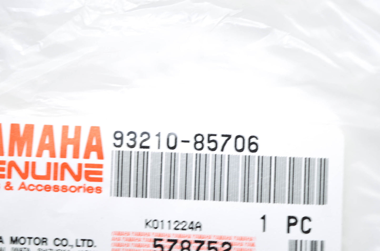 New OEM Yamaha 93210-85706-00 O-Ring NOS