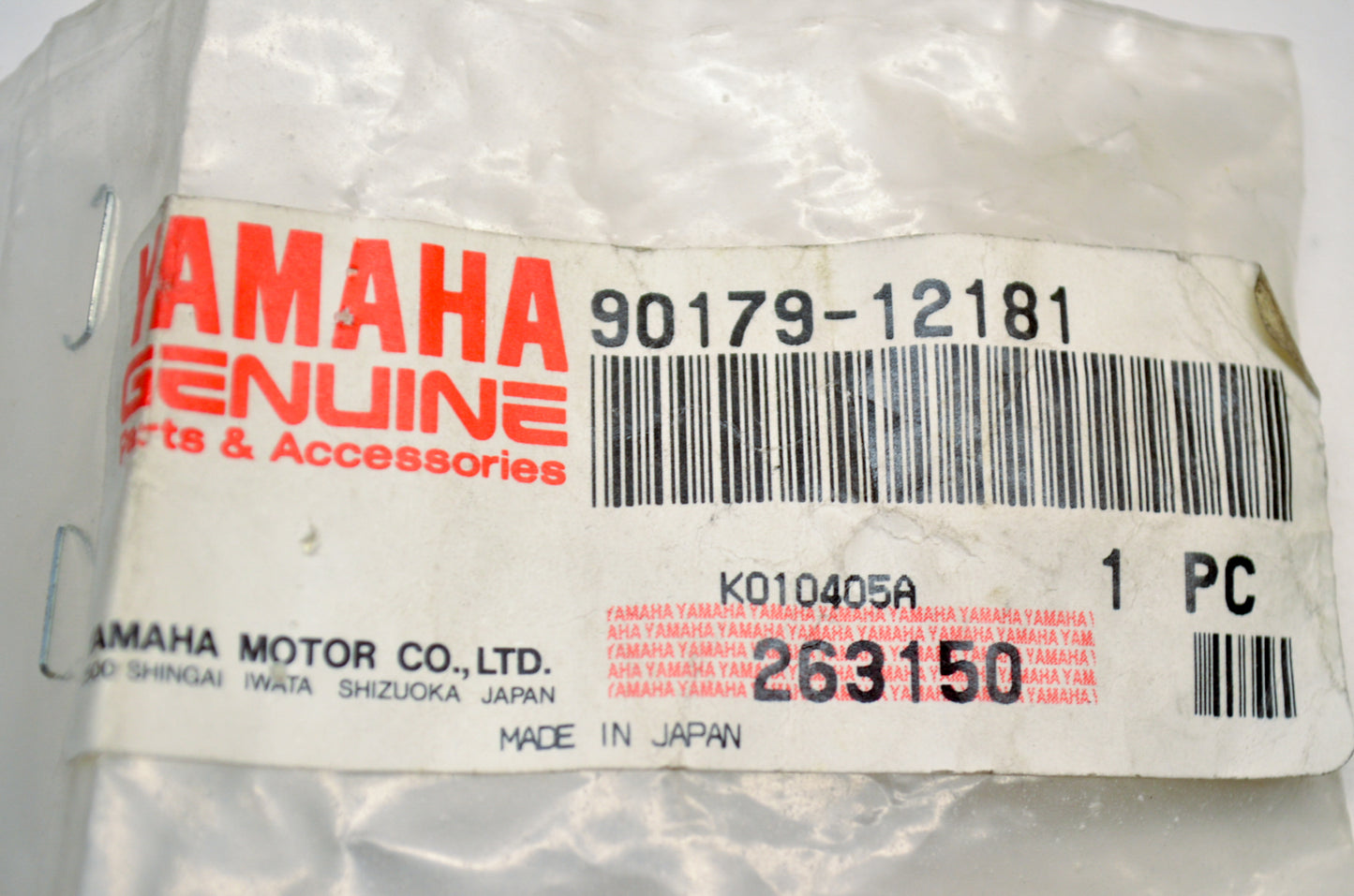 OEM Yamaha 90179-12181-00 Special Shape Nut NOS