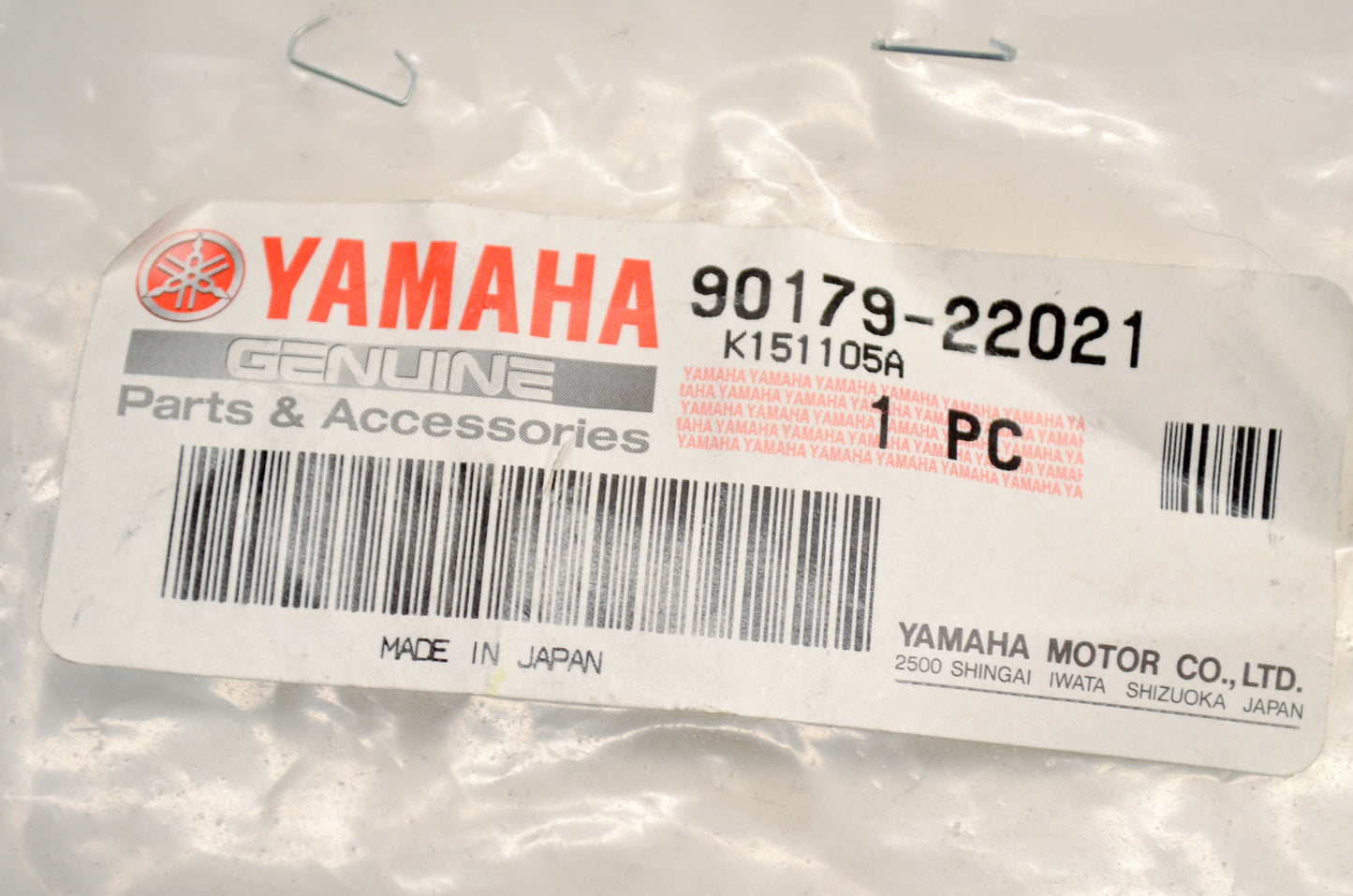 OEM Yamaha 90179-22021-00 Nut