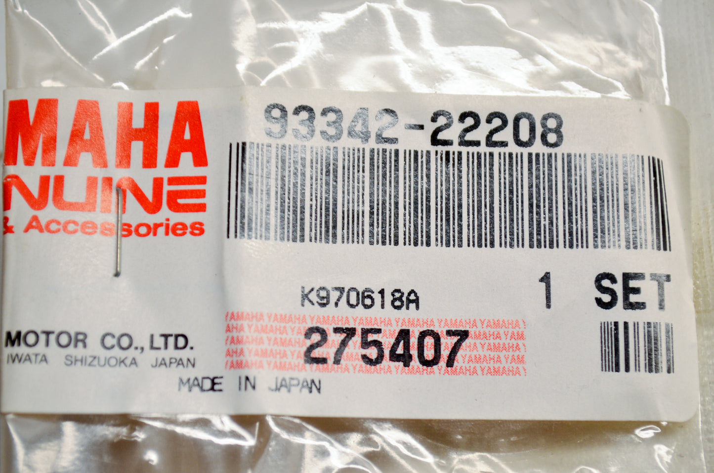 OEM Yamaha 93342-22208-00 Flat Bearing #42 NOS