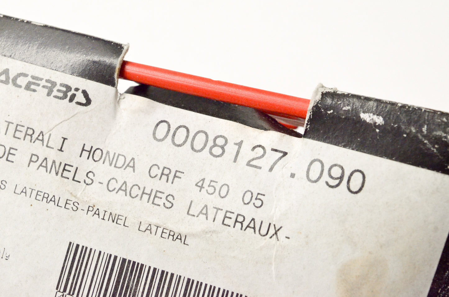 Acerbis 8127.09 Number Plate Lateral NOS