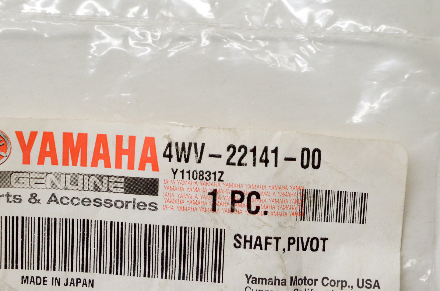 New OEM Yamaha 4WV-22141-00-00 Pivot Shaft NOS