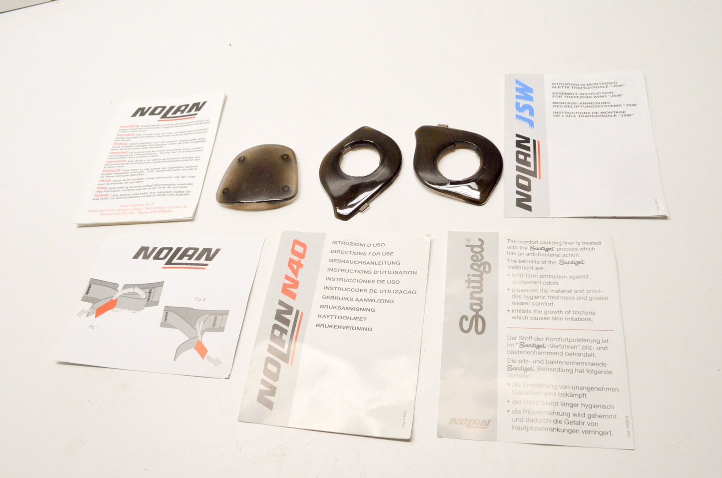 Nolan N40 Helmet Instruction Kit NOS