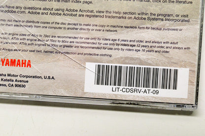 OEM Yamaha LIT-CDSRV-AT-09 09 ATV & SxS Service Manual CD