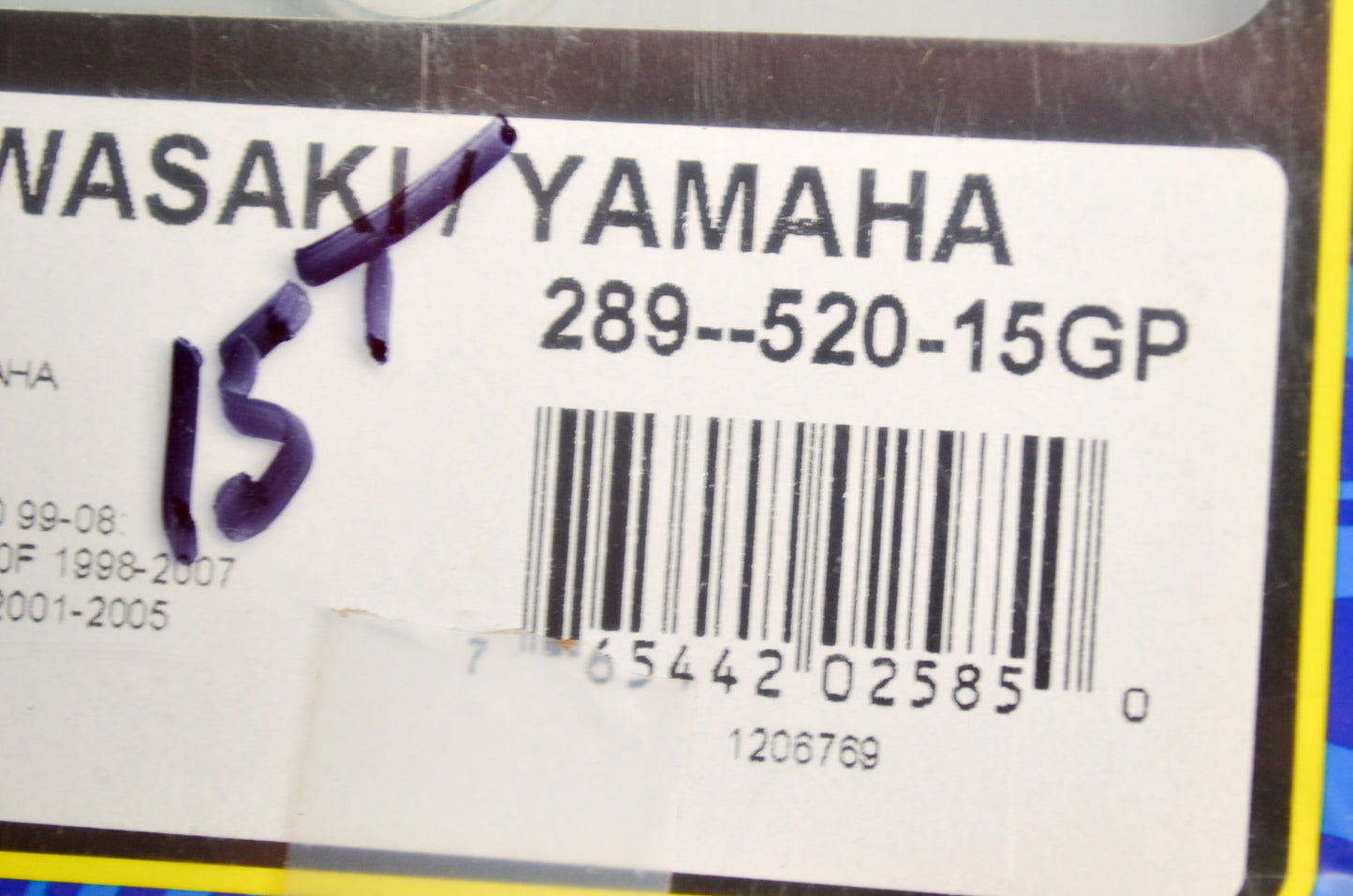 Renthal 289-520-15GP Front Sprocket Steel 15T NOS