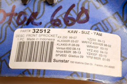 Sunstar 32512 Front Sprocket Steel 12T NOS