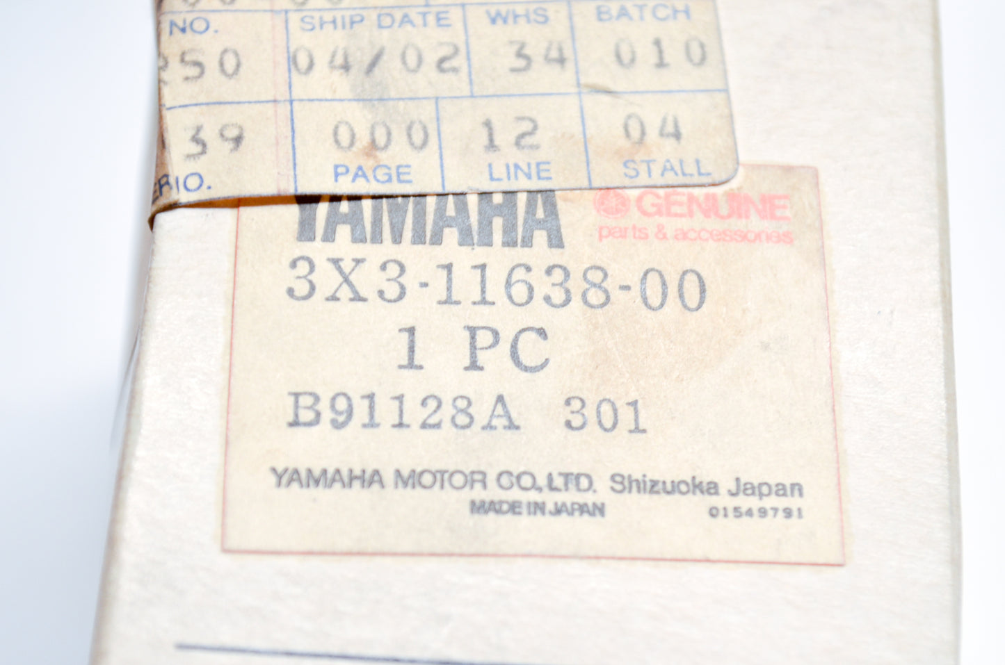 OEM Yamaha 3X3-11638-00-00 Piston 4 O/S 1.00 NOS