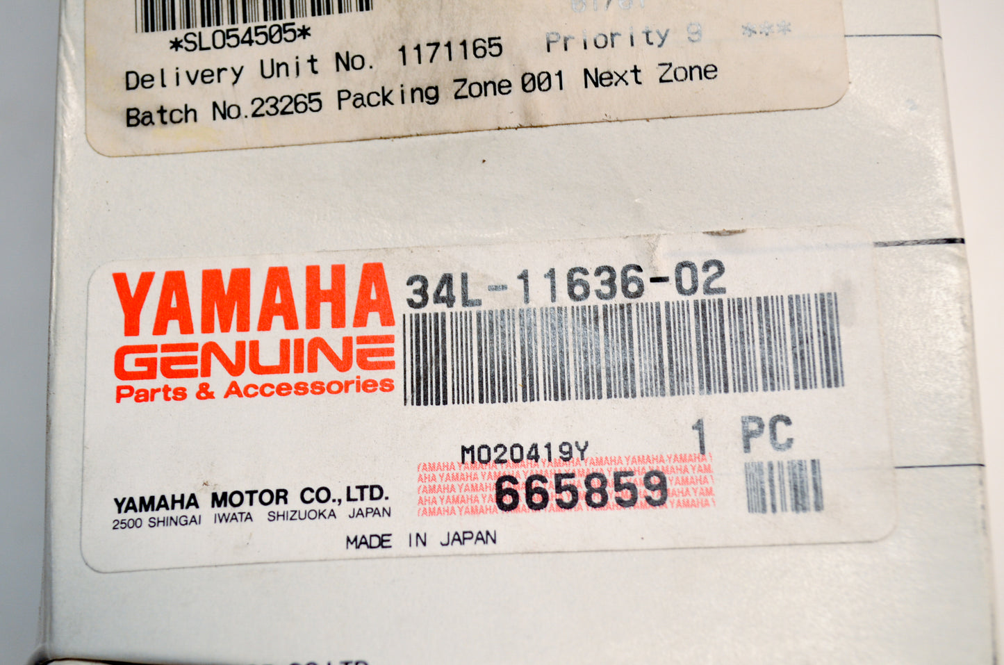 OEM Yamaha 34L-11636-02-00 Piston (2ND O/S) NOS
