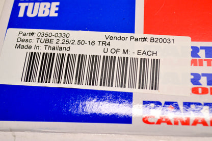 Motorcycle Tire Tube 2.25/2.50-16 TR4 NOS