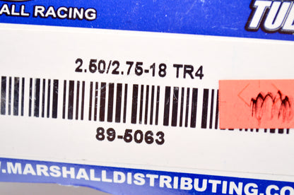 Marshall 89-5063 Heavy Duty Motorcycle Tire Tube 2.50/2.75-18 TR4 NOS