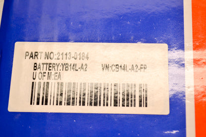 Parts Unlimited 2113-0184 Battery - Fluid Included NOS