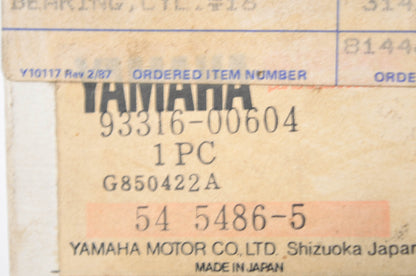 OEM Yamaha 93316-00604-00 Cylinder Bearing #16