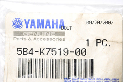 OEM Yamaha 5B4-K7519-00-00 Bolt NOS