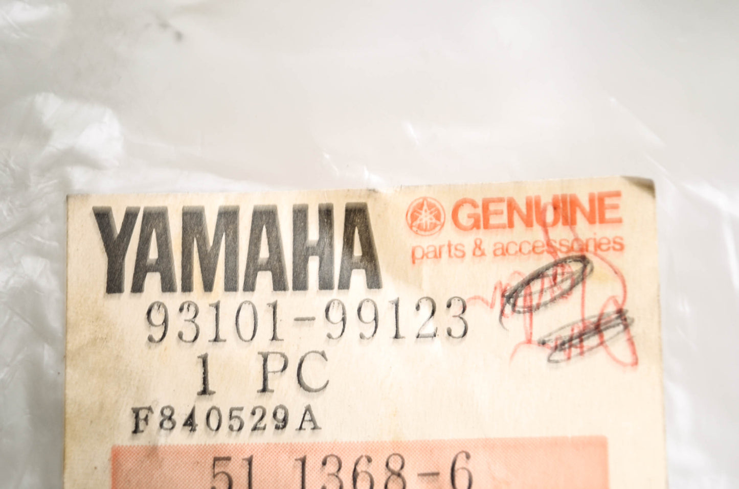 OEM Yamaha 93101-99123-00 Oil Seal Type SO NOS