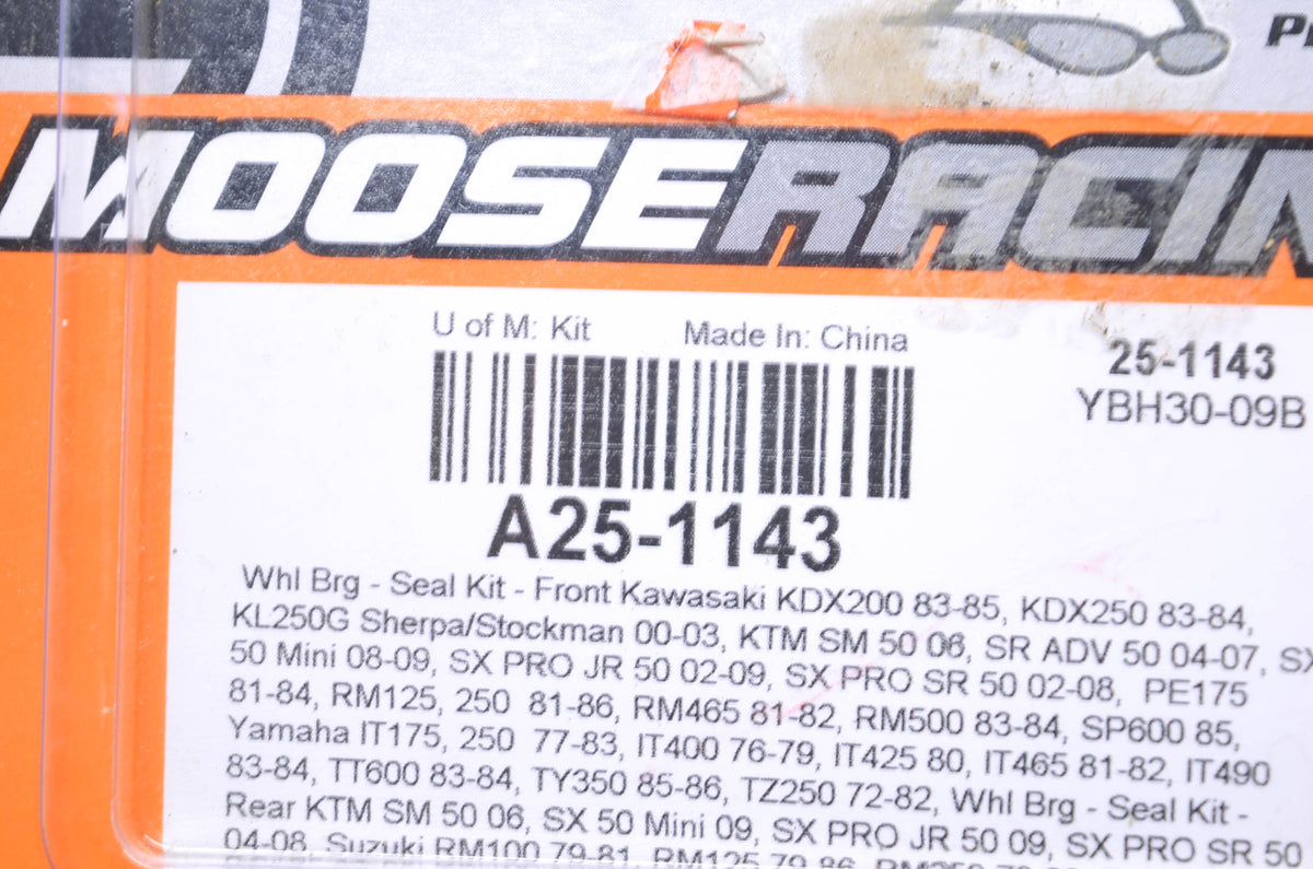 Moose Racing A25-1143 Wheel Bearing Kit NOS