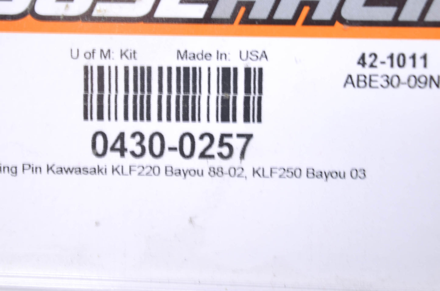 Moose Racing 0430-0257 Kawasaki King Pin Kit NOS