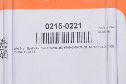 Moose Racing 0215-0221 Yamaha Rear Wheel Bearing & Seal Kit NOS
