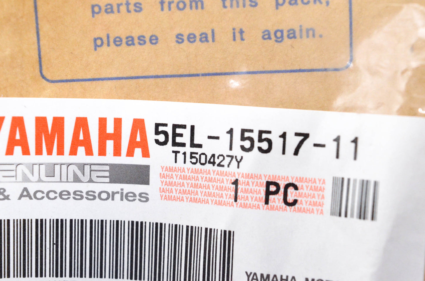 New OEM Yamaha 5EL-15517-11-00 Idler Gear 2 NOS