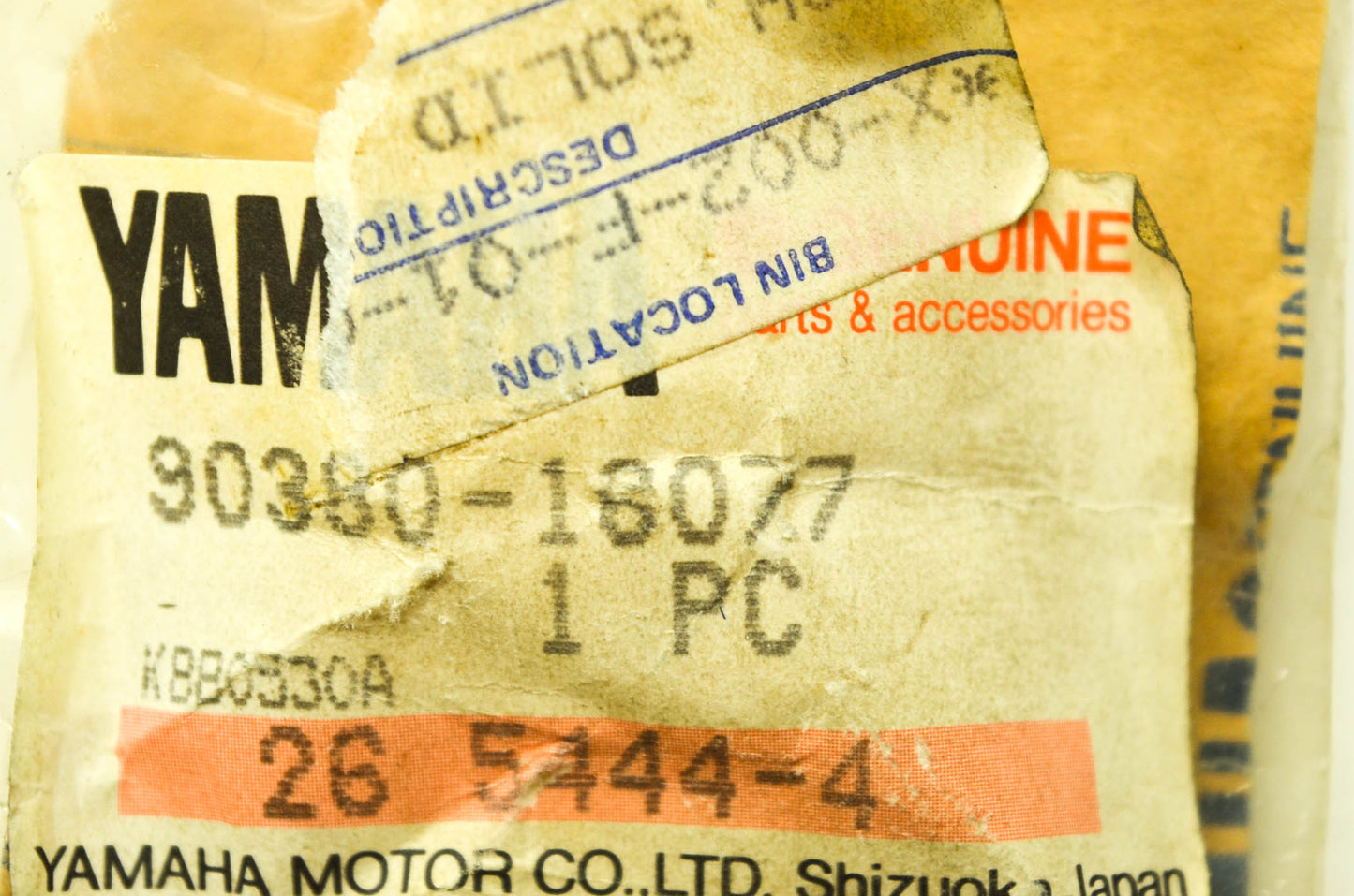 OEM Yamaha 90381-16056-00 Solid Bushing NOS