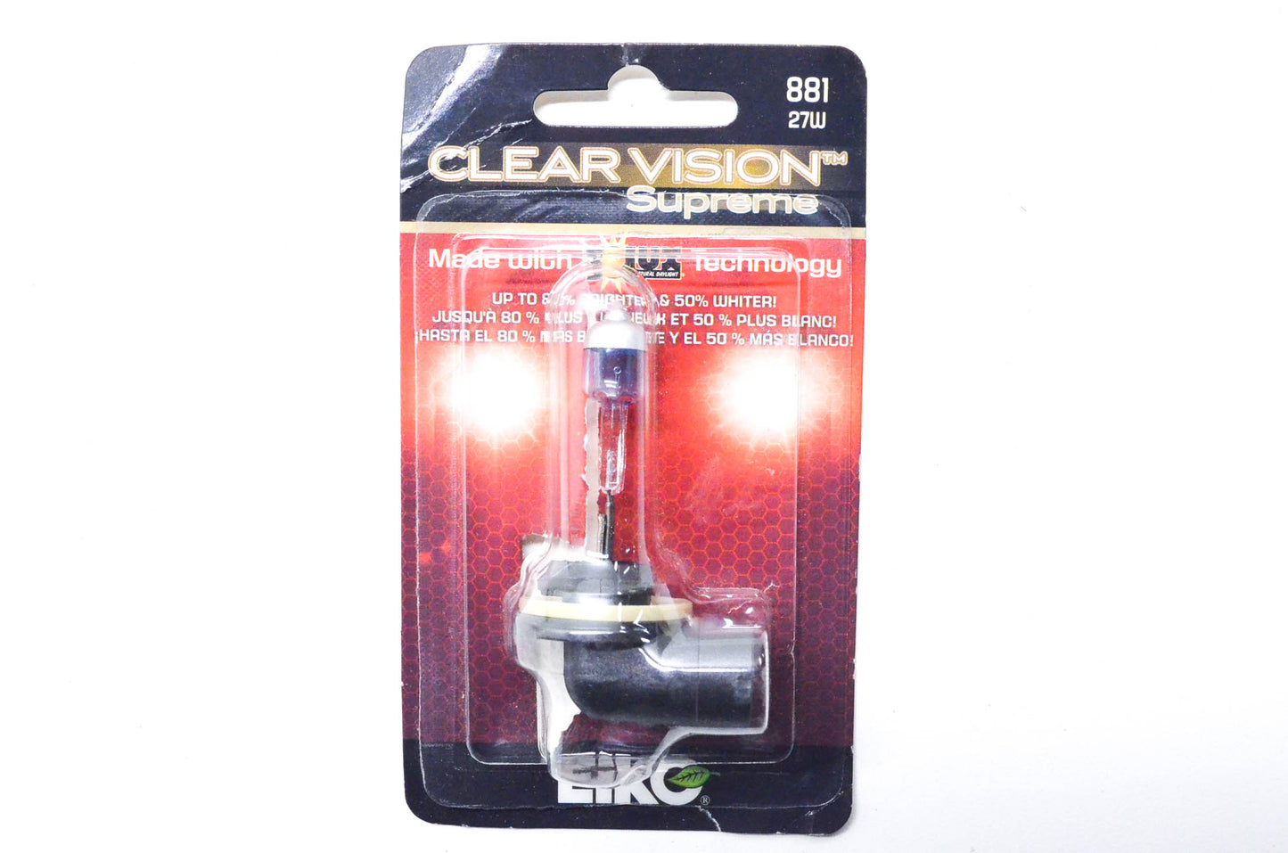 EiKO 881-BP 27W 12.8V Clear Vision Supreme Light Bulb NOS