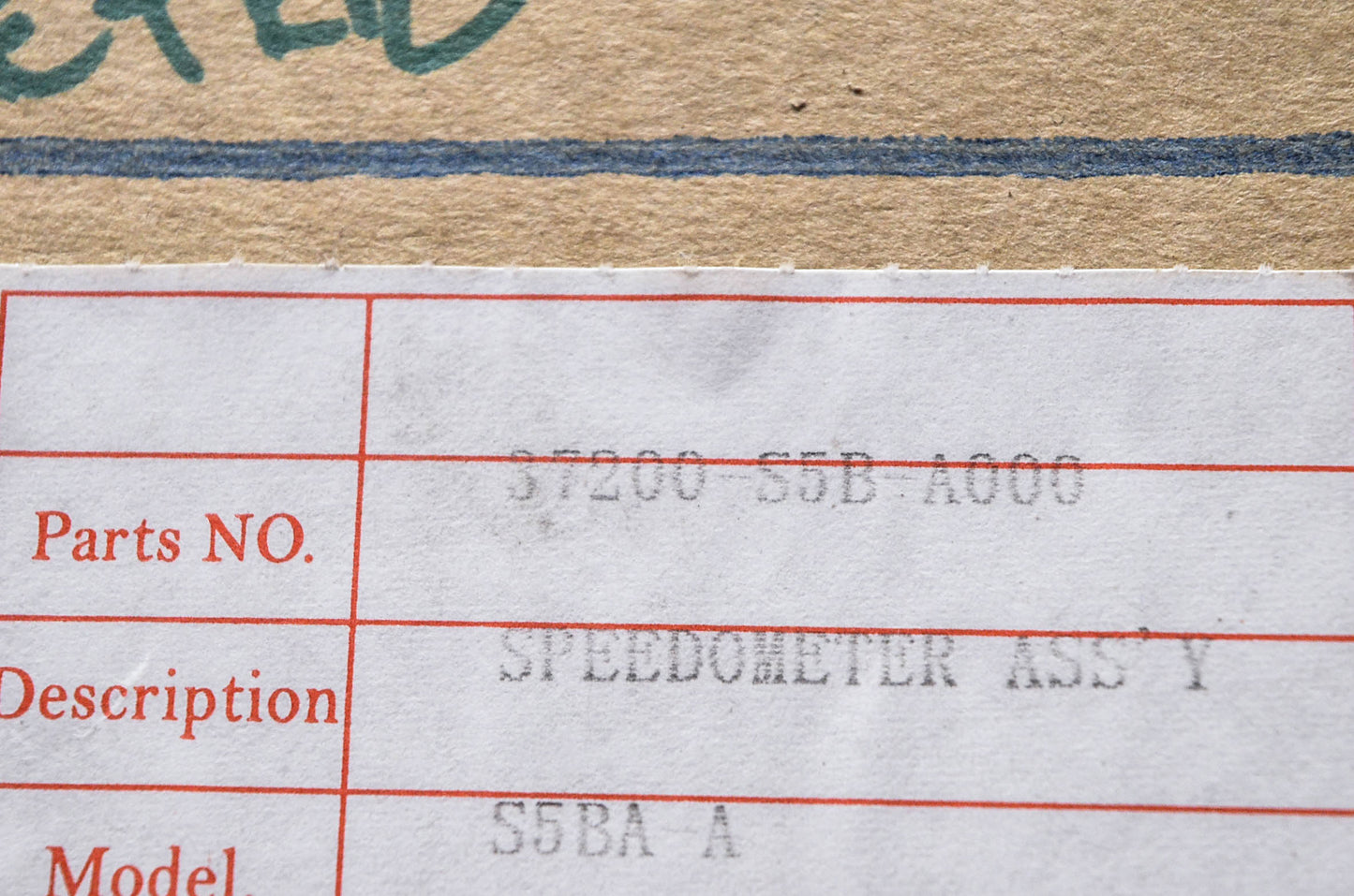 Tomos 37200-S5B-A000 Speedometer Assembly NOS
