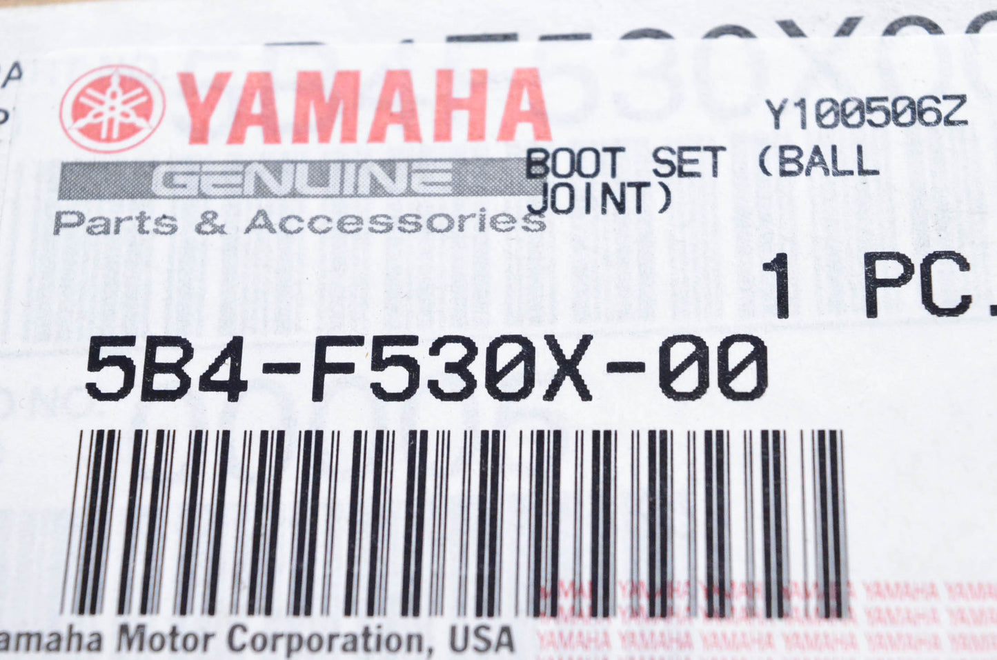 New OEM Yamaha 5B4-F530X-00-00 Ball Joint Boot Set NOS