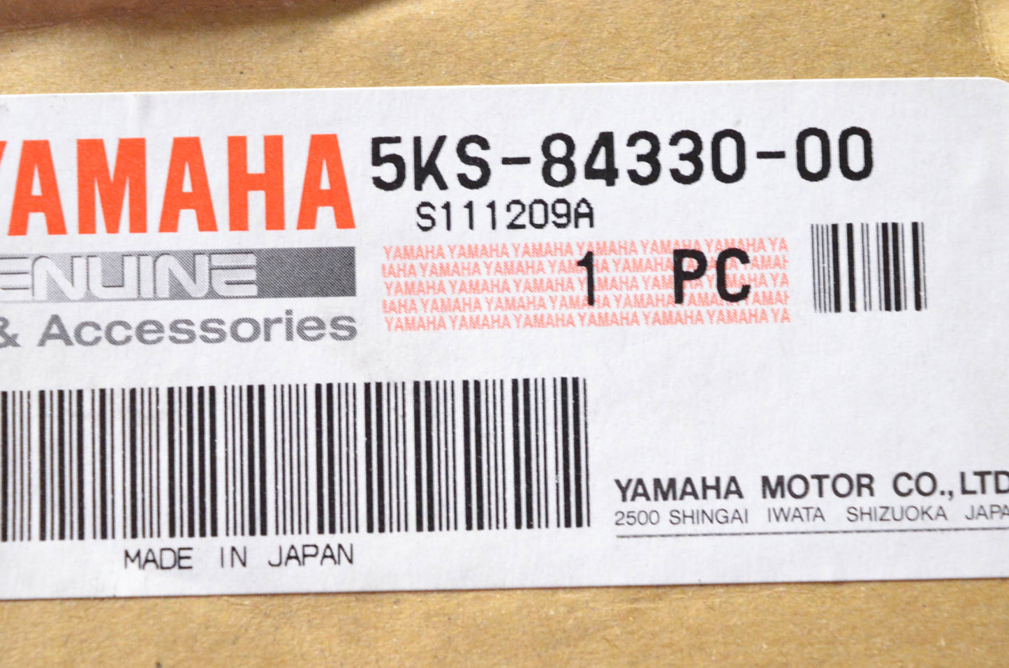 OEM Yamaha 5KS-84330-00-00 Body Assembly NOS