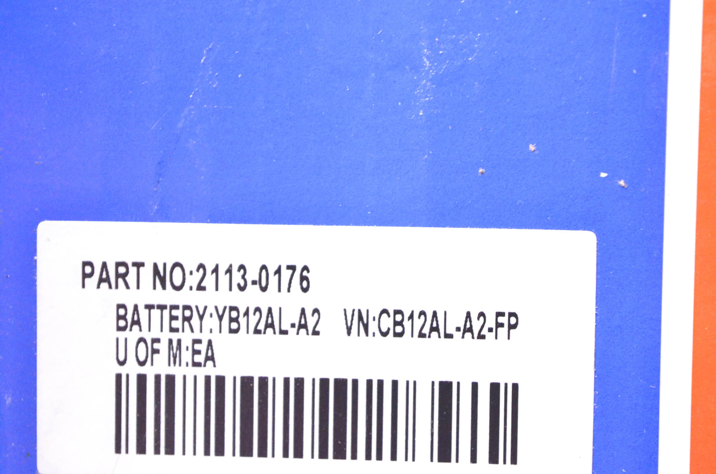 Parts Unlimited 2113-0176 Heavy Duty Battery Kit NOS