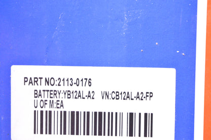 Parts Unlimited 2113-0176 Heavy Duty Battery Kit NOS