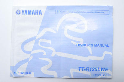 OEM Yamaha LIT-11626-28-33 Owner's Manual 2015 TT-R125LE