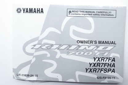 OEM Yamaha LIT-11626-24-15 YXR7FA/FHA/FSPA Owner's Manual NOS