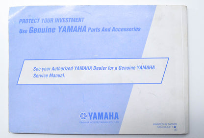 OEM Yamaha Vino 125 YJ125T Owner's Manual