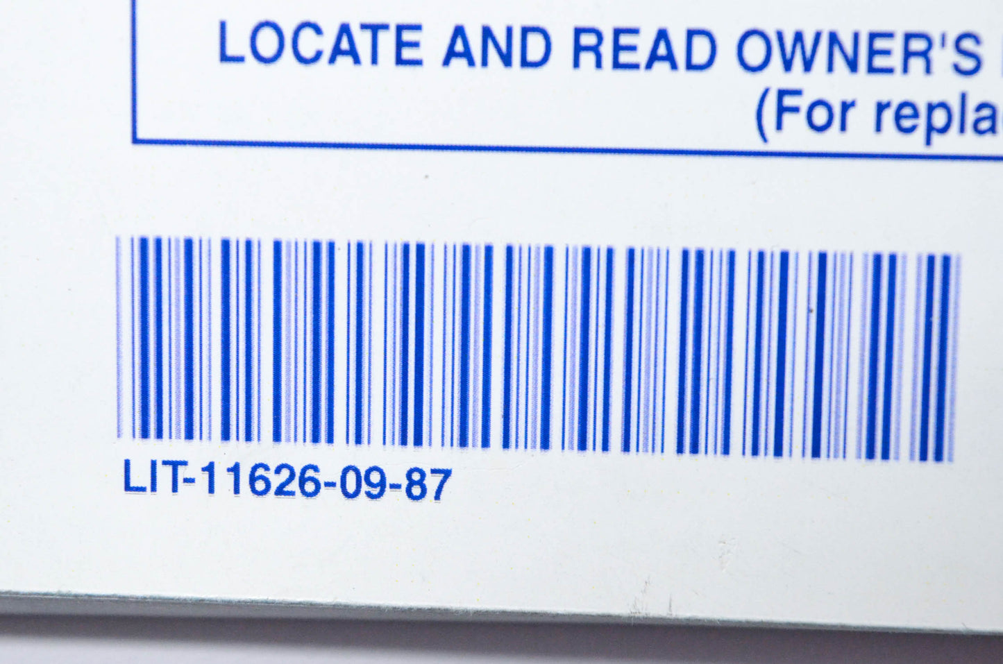 OEM Yamaha LIT-11626-09-87 YFM350X(H) Owner's Manual NOS