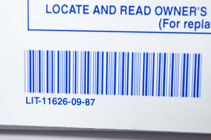 OEM Yamaha LIT-11626-09-87 YFM350X(H) Owner's Manual NOS
