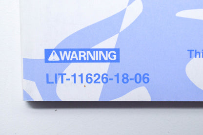 OEM Yamaha LIT-11626-18-06 YFM50RT RAPTOR Owner's Manual NOS